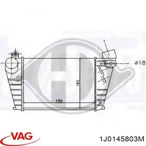 Интеркулер CI299000S Mahle Original