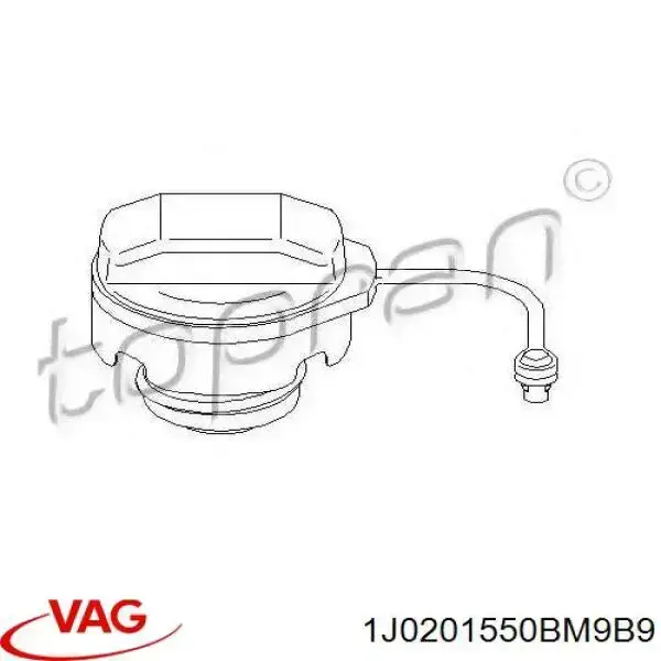 Купить 1J0201553B VAG Крышка бензобака