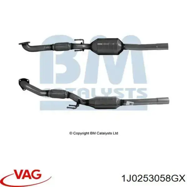 Каталитический нейтрализатор отработавших газов VAG 1J0253208GS цена, от 79.19 USD
