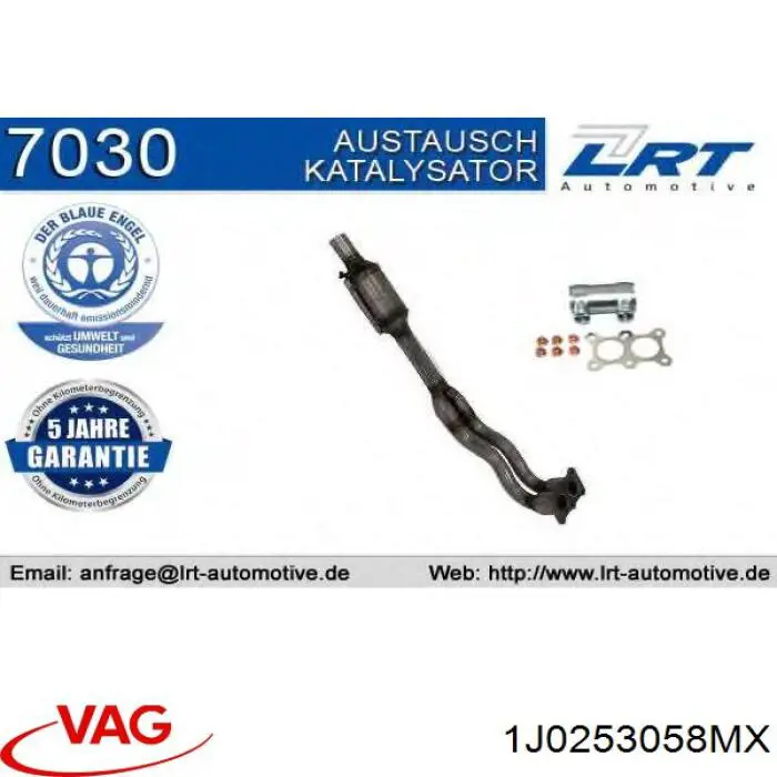 Купить 1J0253058MX VAG Приёмная труба