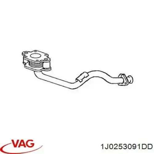 Глушитель, передняя часть VAG 1J0253091DD цена, от 55.84 USD