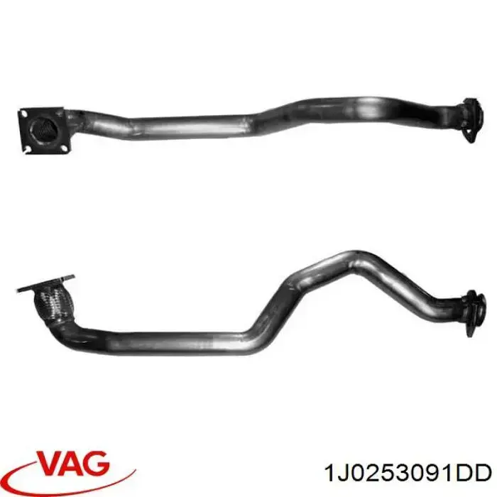 Купить 1J0253091DD VAG Передняя часть глушителя