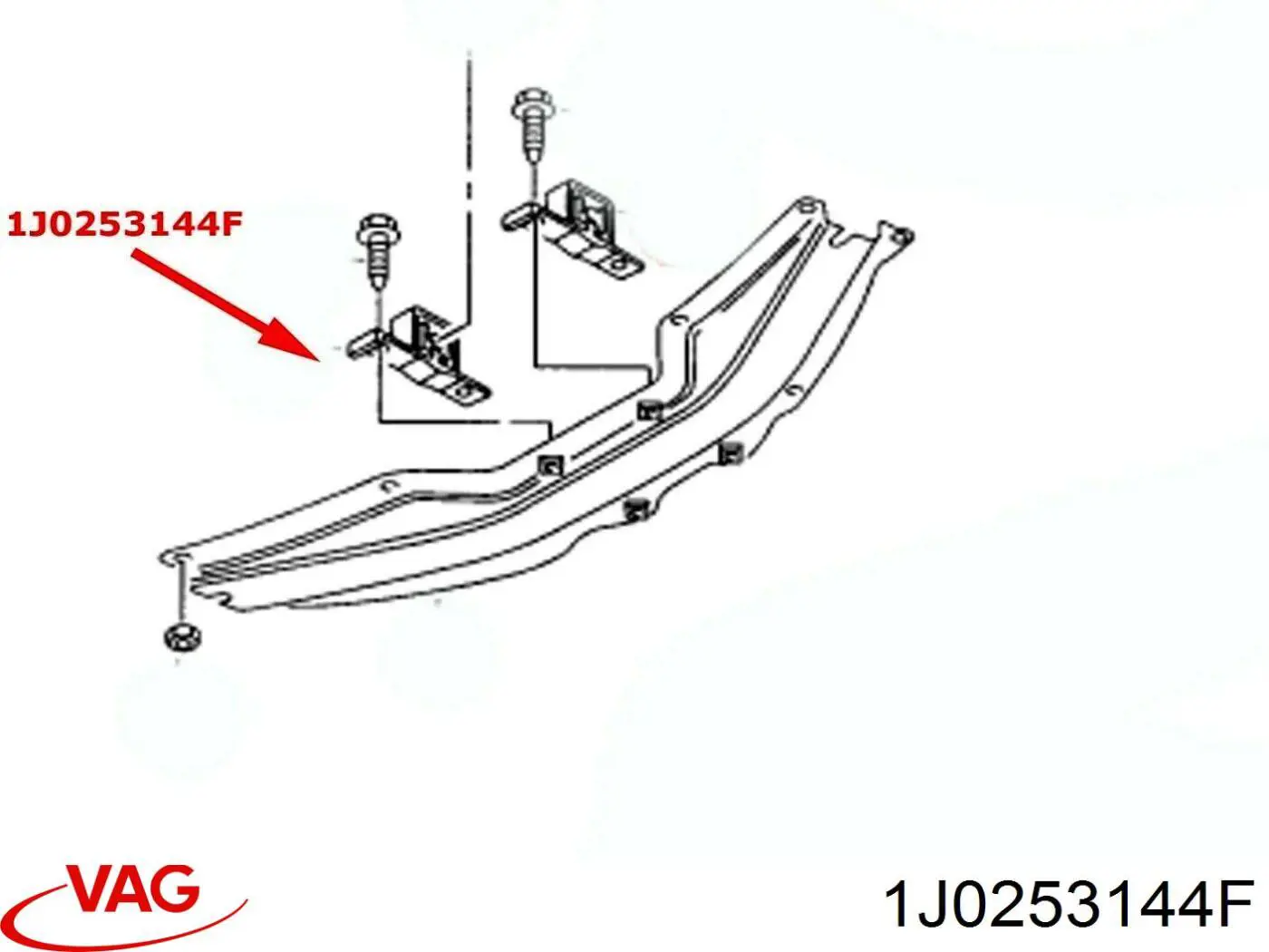 Подушка крепления глушителя VAG 1J0253144F цена, от 5.35 USD