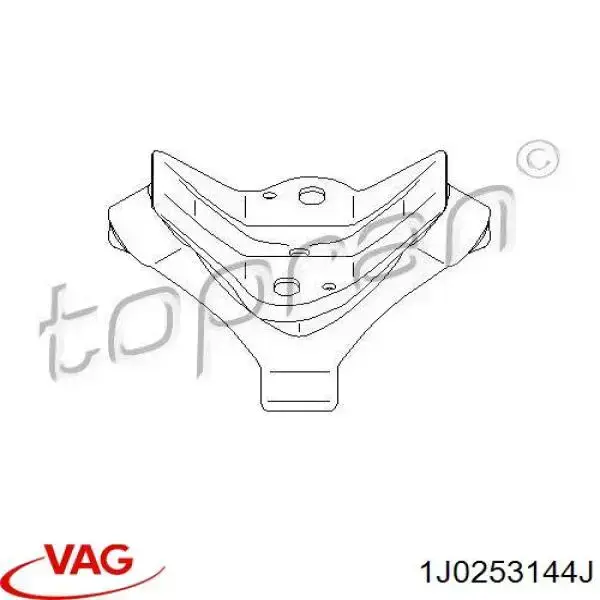 Кронштейн задней подушки глушителя VAG 1J0253144J цена, от 5.92 USD