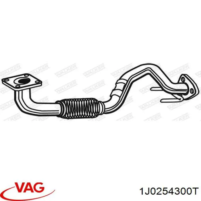 Купить 1J0254300T VAG Приёмная труба