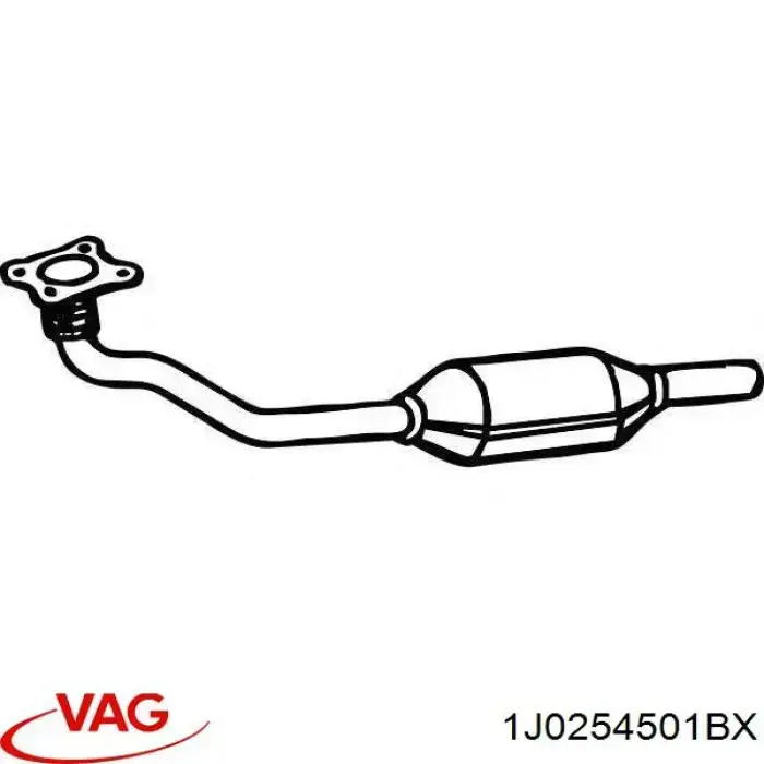 Каталитический нейтрализатор отработавших газов VAG 1J0254501BX цена, от 242.56 USD