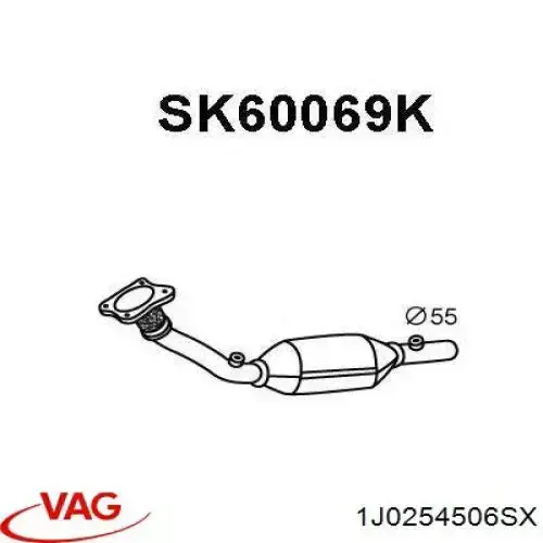 Каталитический нейтрализатор отработавших газов VAG 1J0254506SX цена, от  