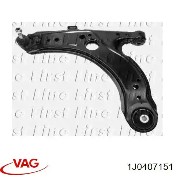 Нижний рычаг передней подвески левый/правый VAG 1J0407151
