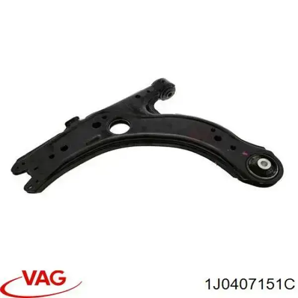 Рычаг передней подвески нижний левый/правый 1J0407151C VAG