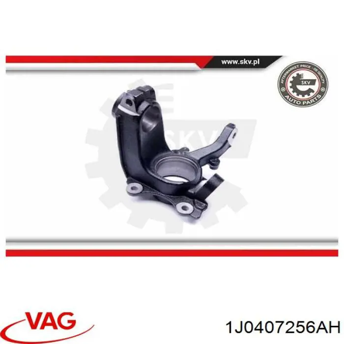 Купить 1J0407256AH VAG Ось передняя и поворотные кулаки