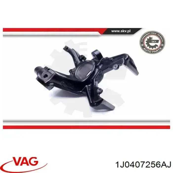 Купить 1J0407256AJ VAG Ось передняя и поворотные кулаки