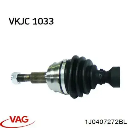 Привод передний правый VAG 1J0407272BM цена, от 83.05 USD