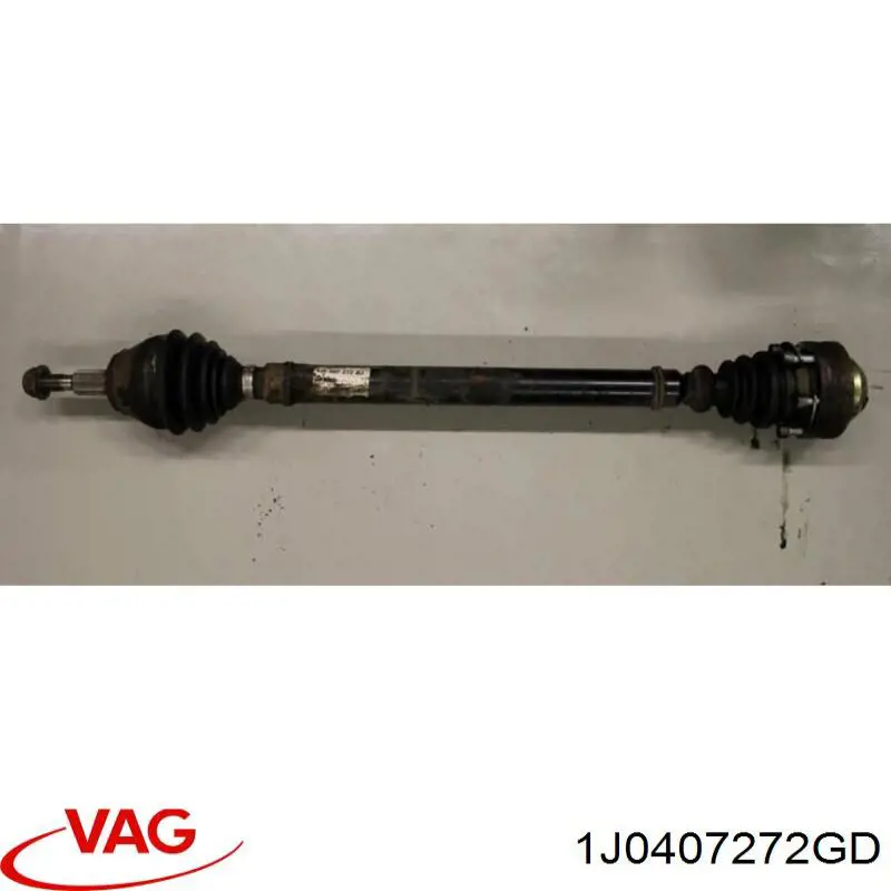 1J0407272KT VAG Полуось передняя, правая
