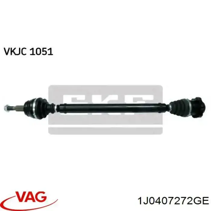 Купить JZW407450MX VAG Вал приводной правый