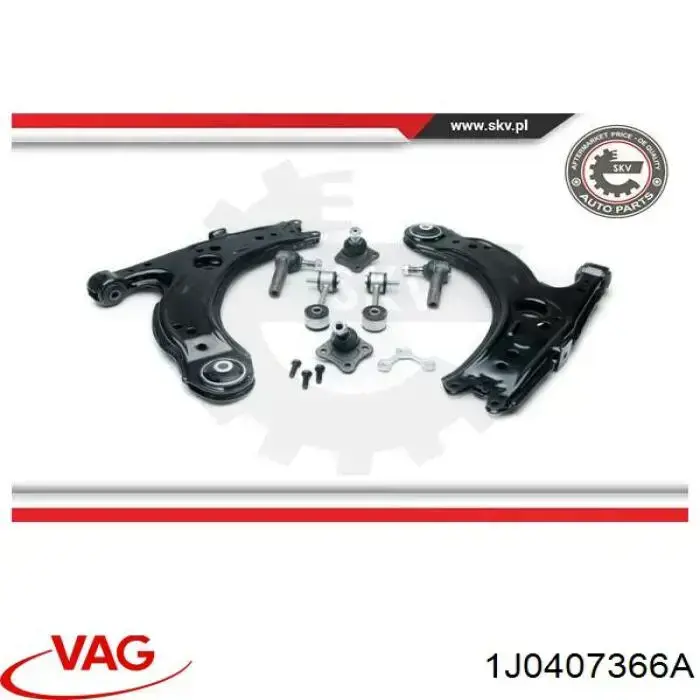 Нижняя правая шаровая опора 1J0407366A VAG