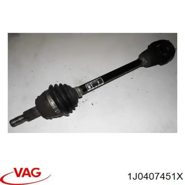 1J0407451X VAG Полуось передняя левая