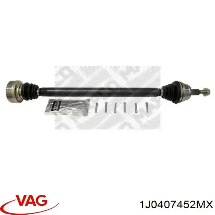 Привод передний правый VAG 1J0407452MX цена, от 536.72 USD
