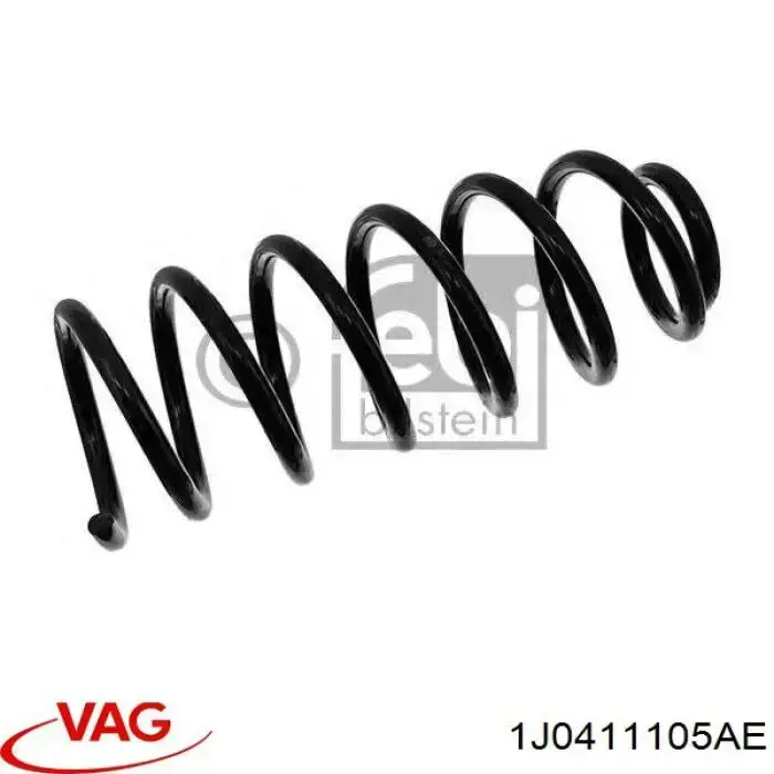 Купить 1J0411105AE VAG Винтовая пружина подвеска