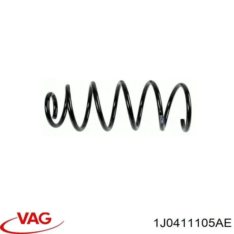 1J0411105AE VAG Пружина передней подвески