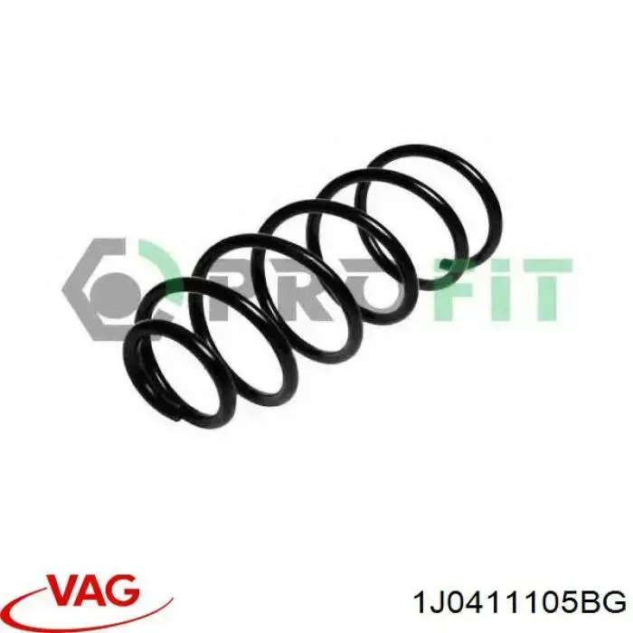 Купить 1J0411105BG VAG Винтовая пружина подвеска