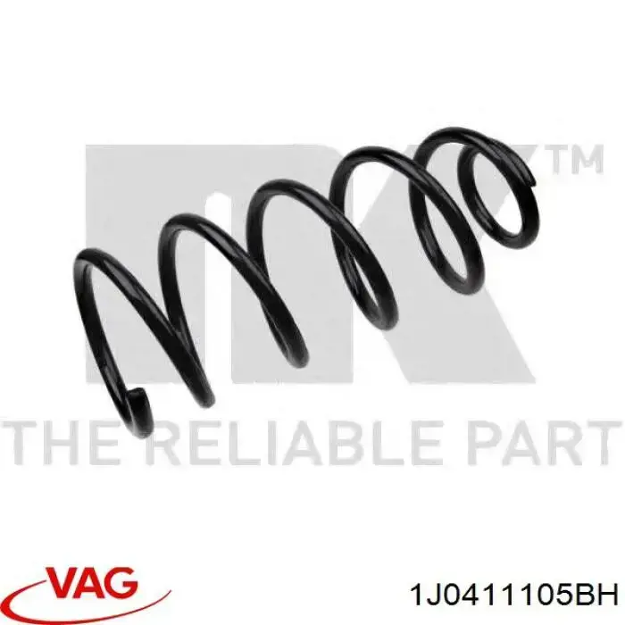 Пружина амортизатора передняя VAG 1J0411105BH цена, от 20.44 USD