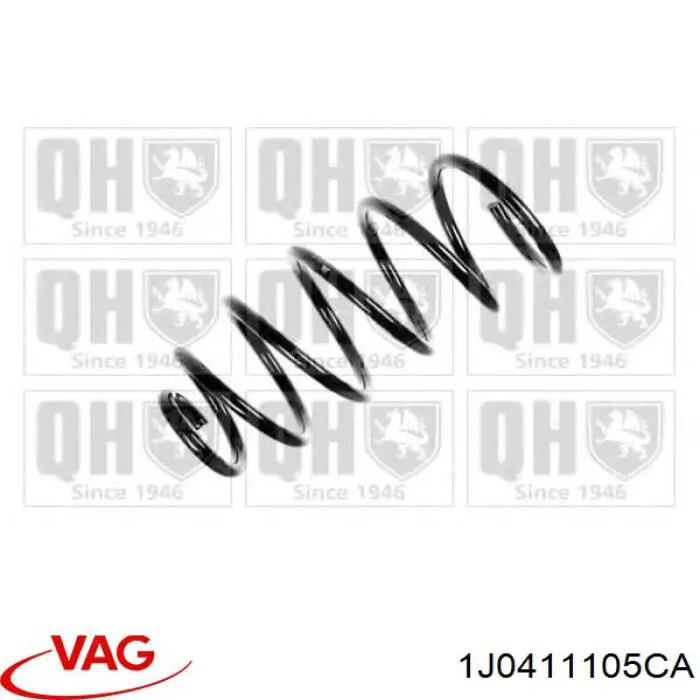 Пружина амортизатора передняя VAG 1J0411105CA цена, от 31.61 USD