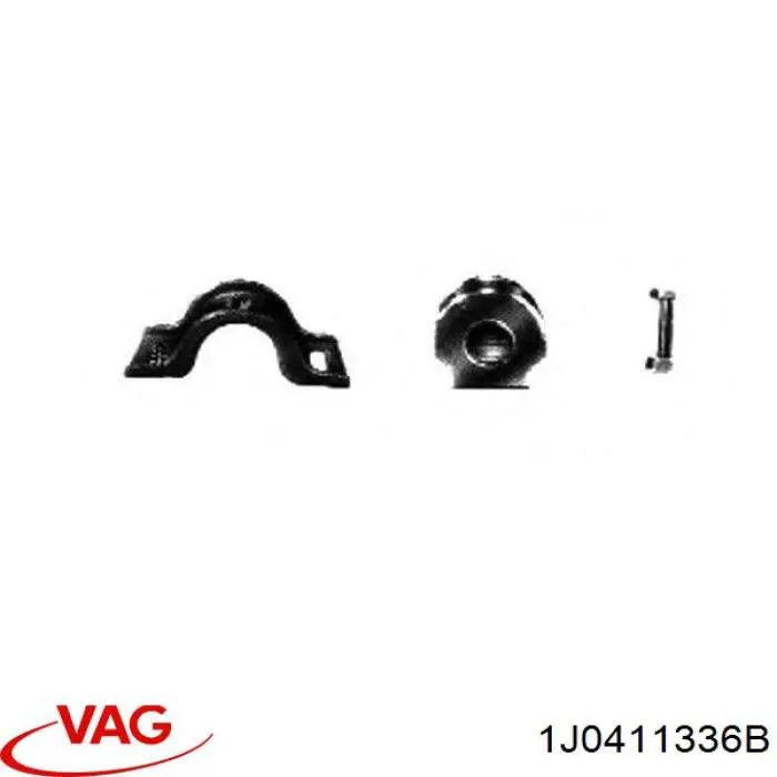 Хомут крепления втулки стабилизатора, переднего VAG 1J0411336B