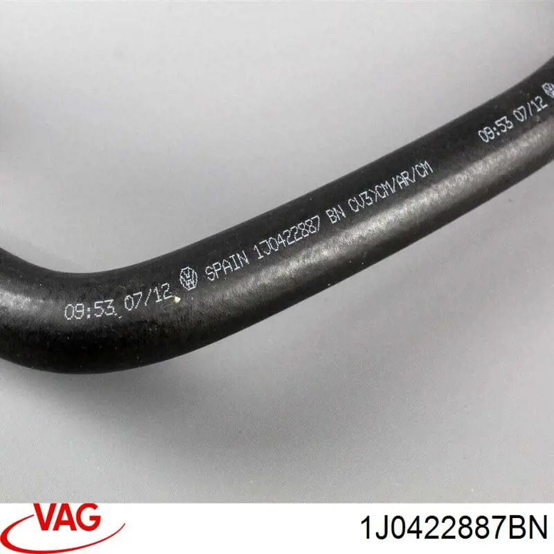 Купить 1J0422887S VAG Шланг ГУР низкого давления, от бачка к насосу