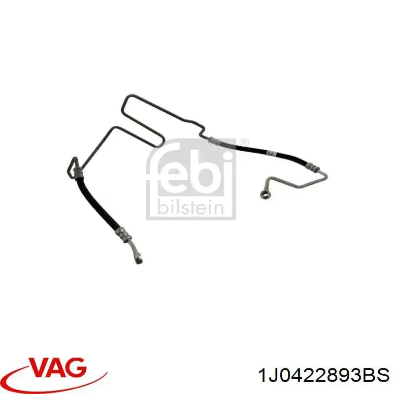 Купить 1J0422893AD VAG Шланг ГУР высокого давления