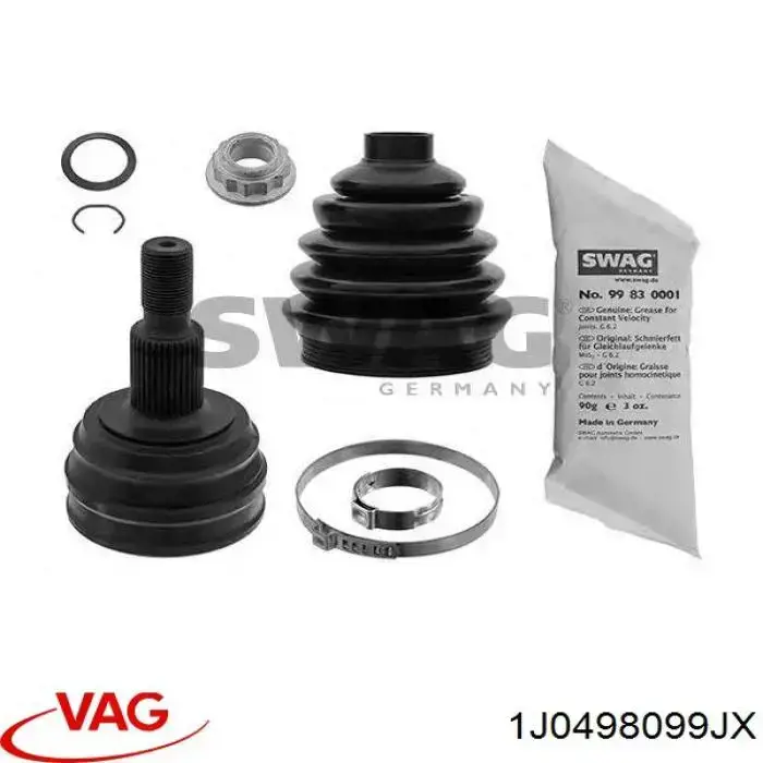 ШРУС наружный передний 1J0498099JX VAG