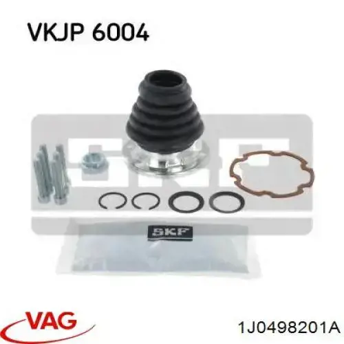 Пыльник ШРУСа внутренний, правый VAG 1J0498201A