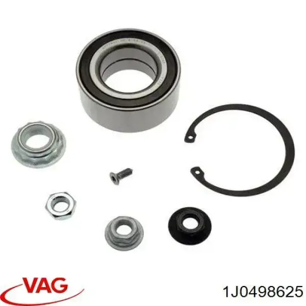 Купить 1J0498625 VAG Подшипник передней ступицы