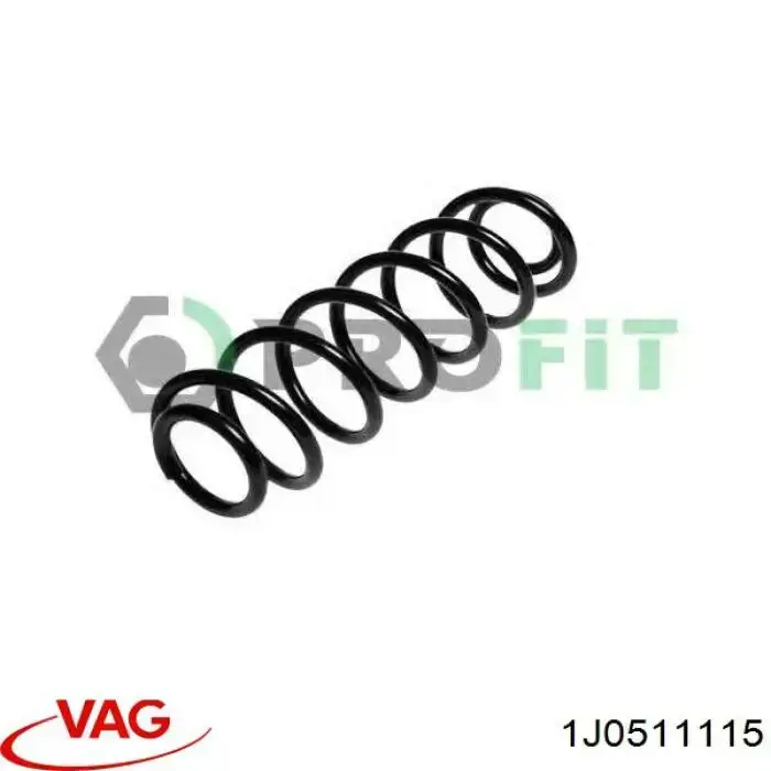 Задняя пружина 1J0511115 VAG