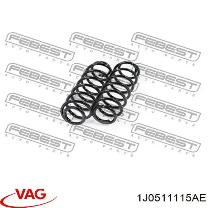 1J0511115AE VAG Пружина подвески задняя