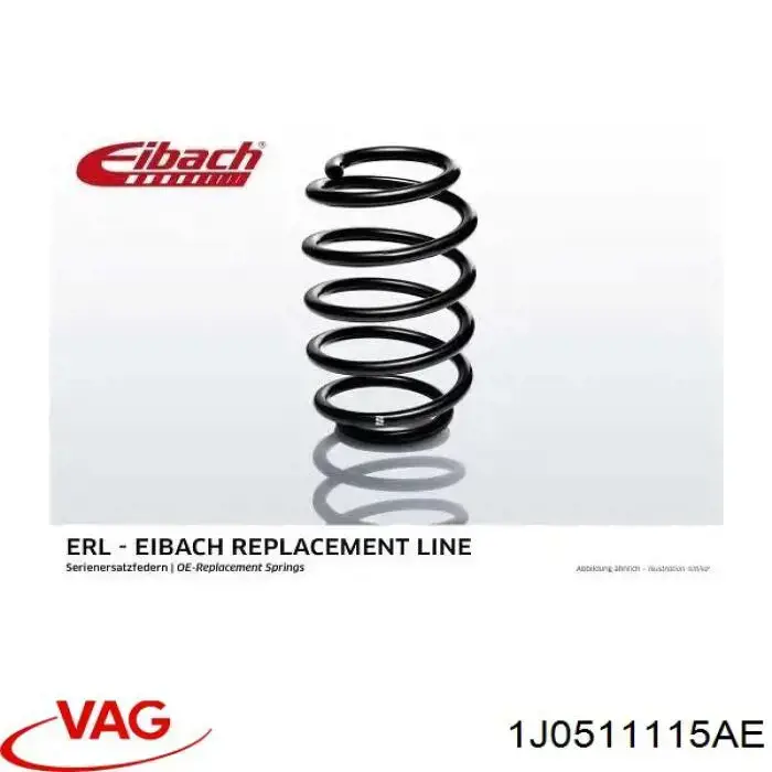 Пружина амортизатора VAG 1J0511115AE цена, от 16.93 USD