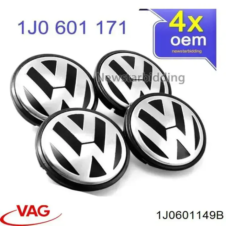 Колпак колесного диска VAG 1J0601149B цена, от 23.95 USD