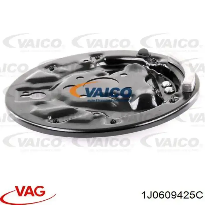 Купить 1J0609425C VAG Диск опорный заднего тормозного барабана левый