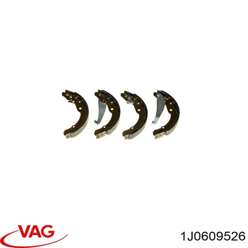 Задние барабанные колодки 1J0609526 VAG