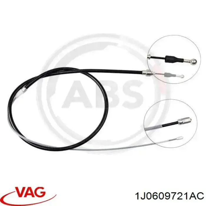 Задний трос ручника 1J0609721AC VAG