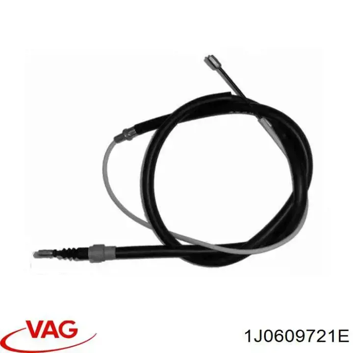 Трос ручного тормоза задний, правый/левый VAG 1J0609721E