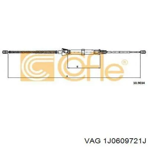 Купить 1J0609721J VAG Тормоз стояночный