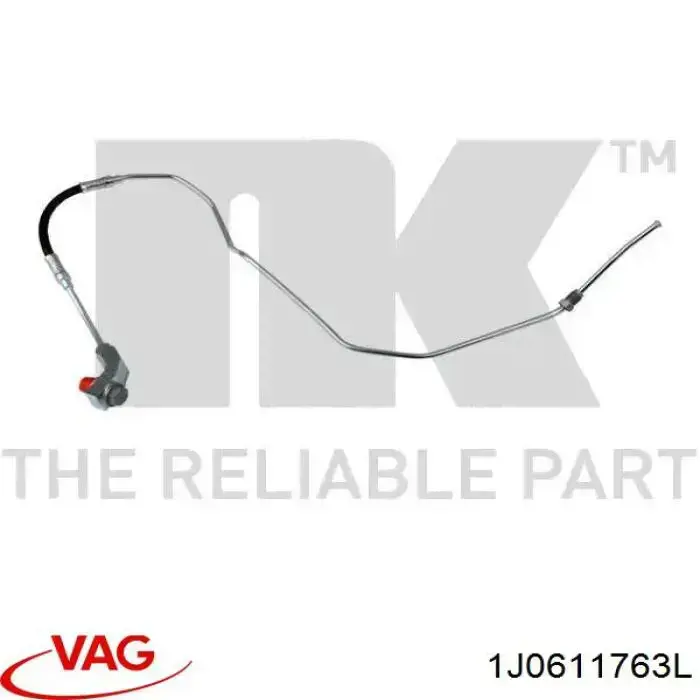 Шланг тормозной задний левый 1J0611763L VAG