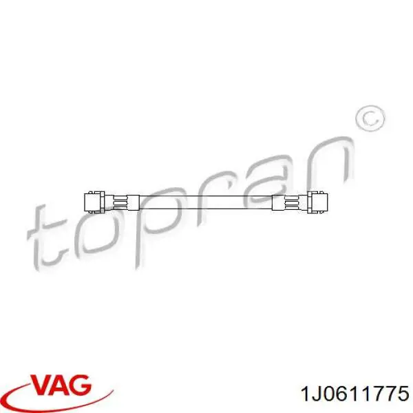 Купить 1J0611775 VAG Задний тормозной шланг