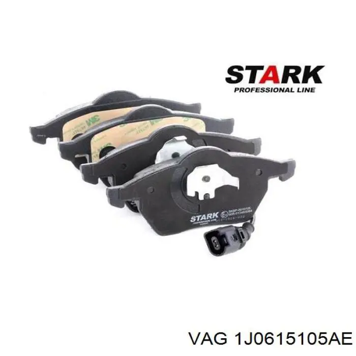 1J0615105AE VAG Колодки передние