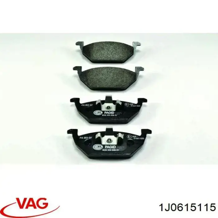 Купить 1J0615115 VAG Колодки тормозные