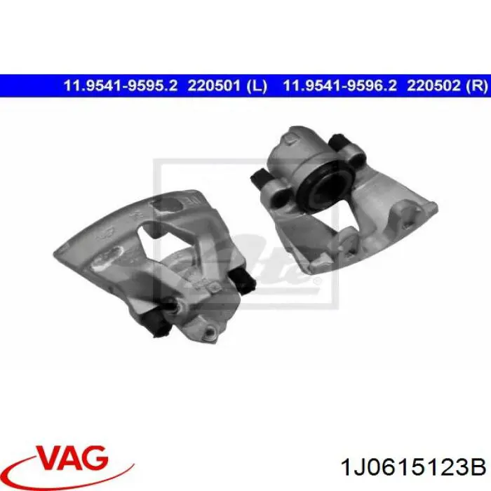 Суппорт тормозной передний левый 1J0615123B VAG