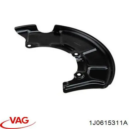 Купить 1J0615311A VAG Защита тормозного диска, переднего, левого