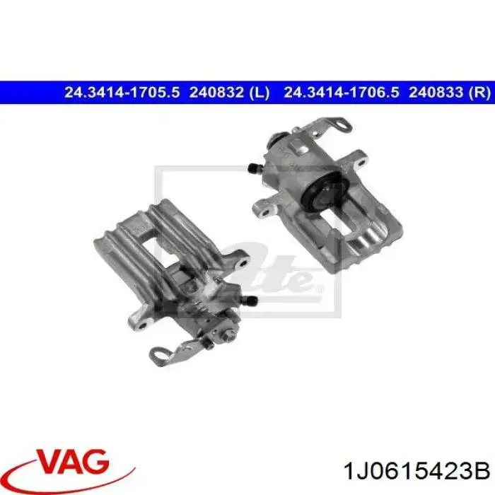 Суппорт задний левый 1J0615423B VAG
