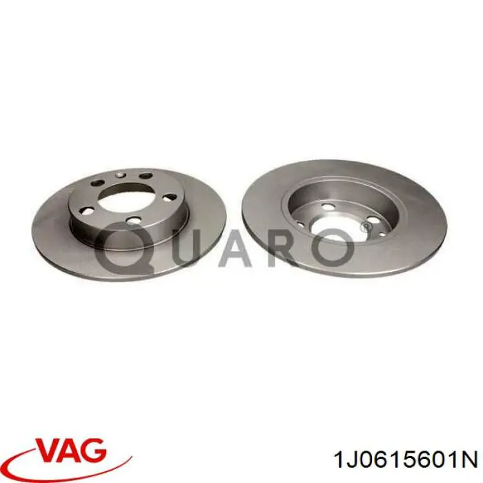 Купить 1J0615601N VAG Диск тормозной задний