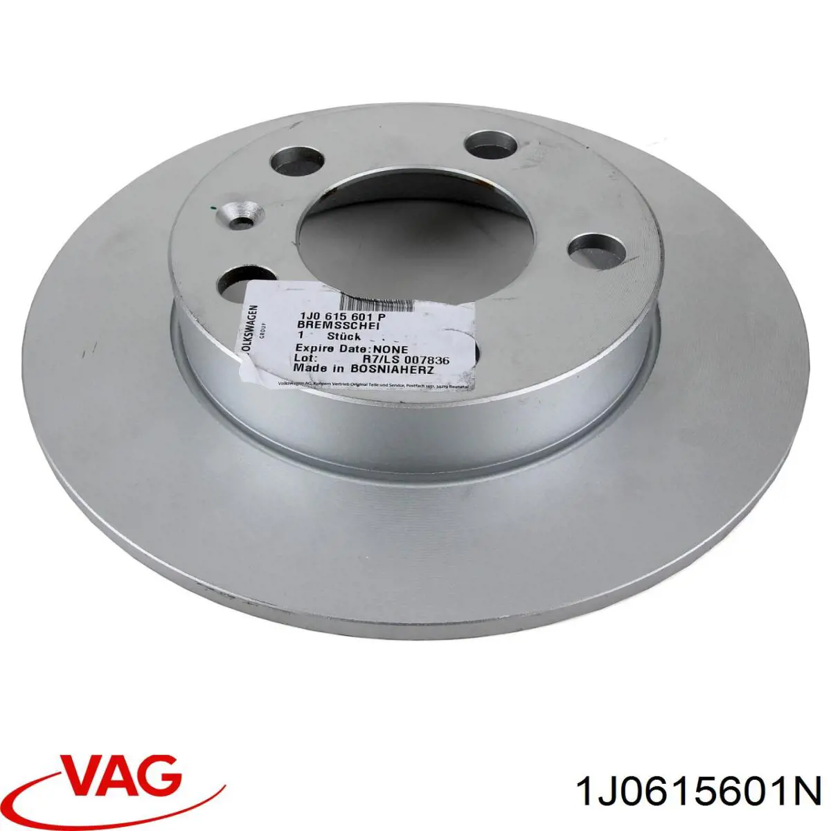 Купить 1J0615601N VAG Диск тормозной задний